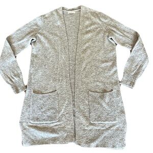 Marine layer cabin cardigan open front silver size s